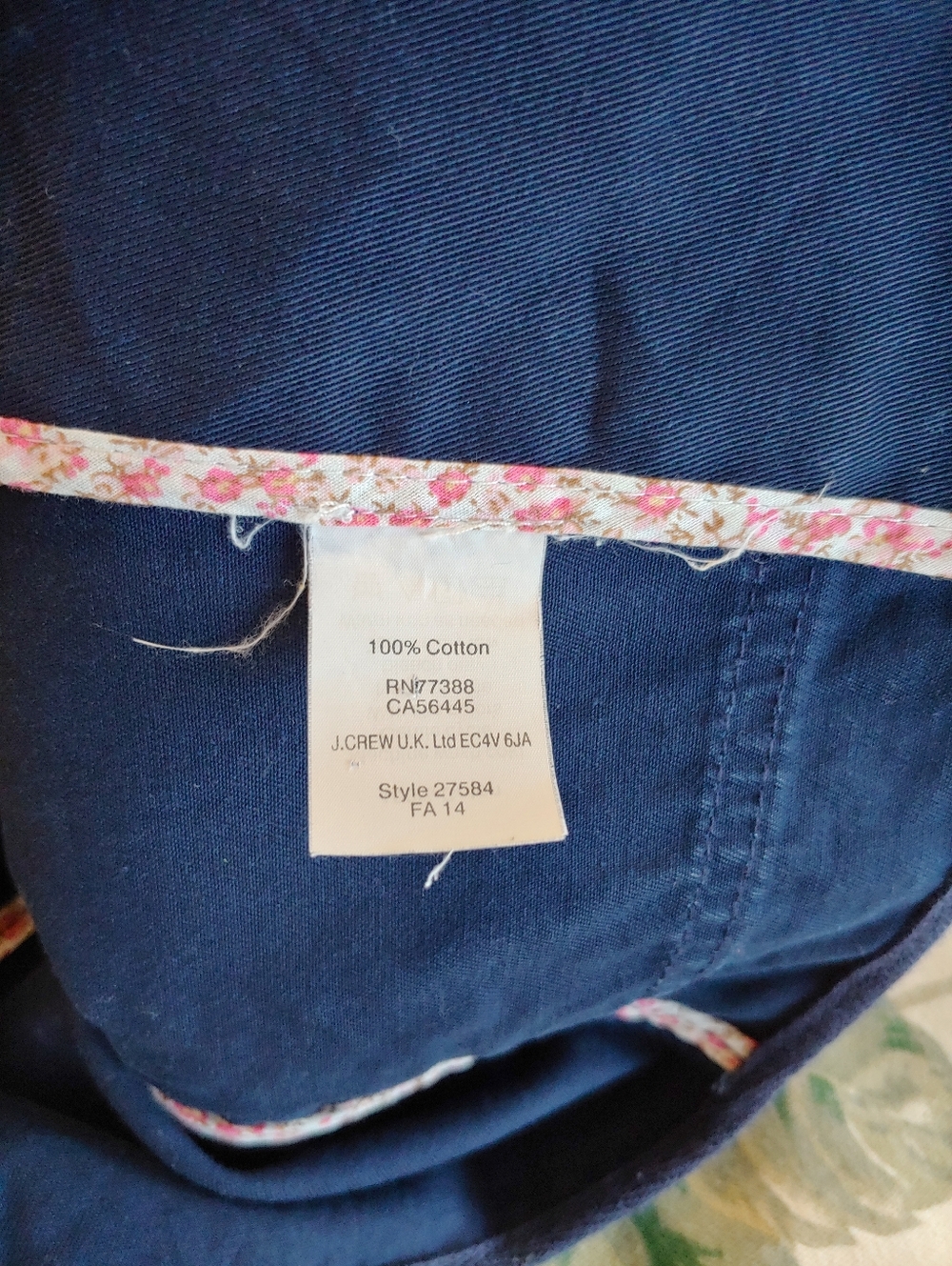 J. Crew Relaxed Field Boyfriend Jacket with Gold Hardware Navy Women's Small - Picture 15 of 16